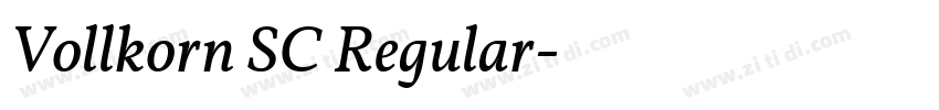 Vollkorn SC Regular字体转换 Vollkorn SC Regular字体转换